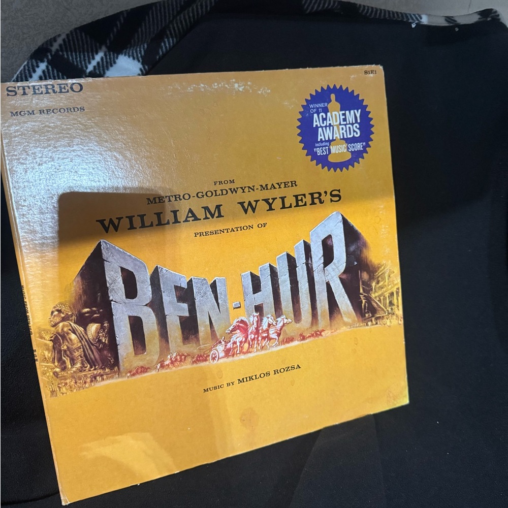 Vintage Ben-Hur  Soundtrack Vinyl Record